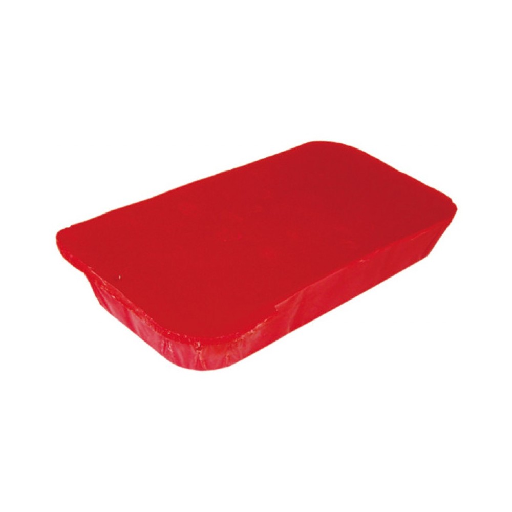 Cire rouge élastique plaque 500g