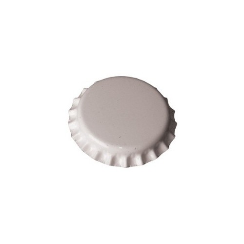 Bouchons couronnes blanc 26 mm(100 pièces)