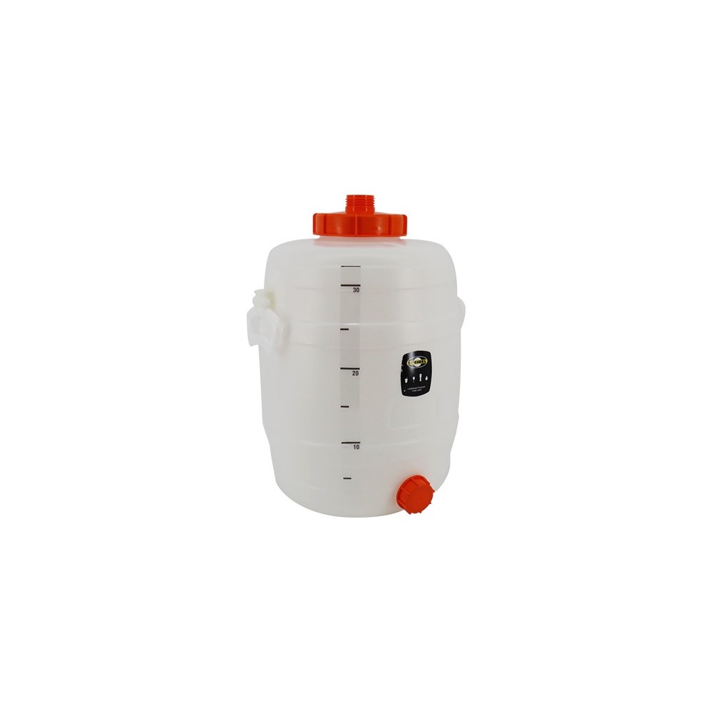 Cuve 20 Litres Avec Robinet NW15 Fût De Fermentation Speidel 20 L En Plastique Alimentaire - Avec Robinet NW 15, Idéal Pour Vin, Cidre, Bière Maison Cuve Fermentation 20 Litres