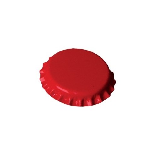 Bouchons couronnes rouge 26 mm(100 pièces)