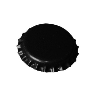 Bouchons couronnes noir 26 mm(100 pièces)