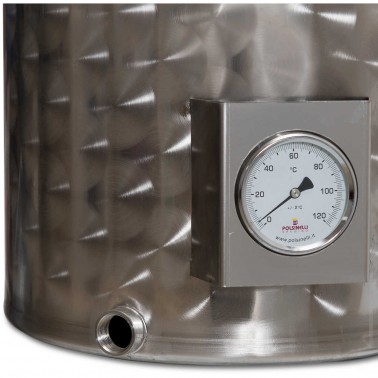 Casserole complète POLSINELLI inox 300 lt avec thermomètre