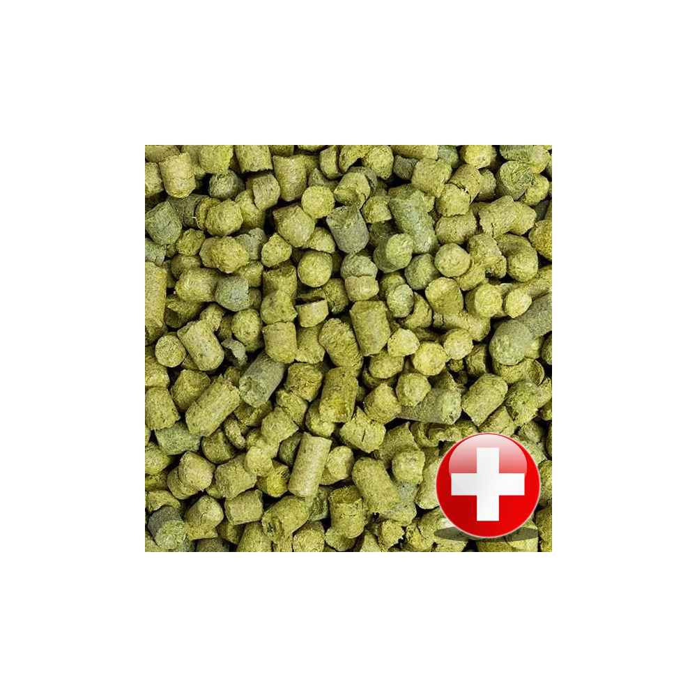 Houblon Suisse-VD- BIO Merkur en pellets / 10 grammes
