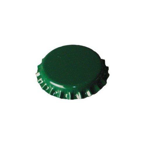 Bouchons couronnes vert  29 mm(100 pièces)