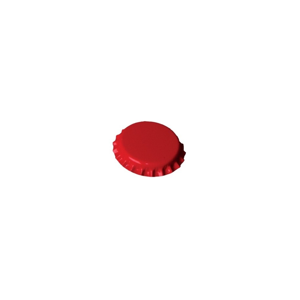 Bouchons couronnes rouge  29 mm(100 pièces)