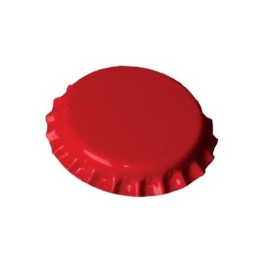 Bouchons couronnes rouge  29 mm(100 pièces)