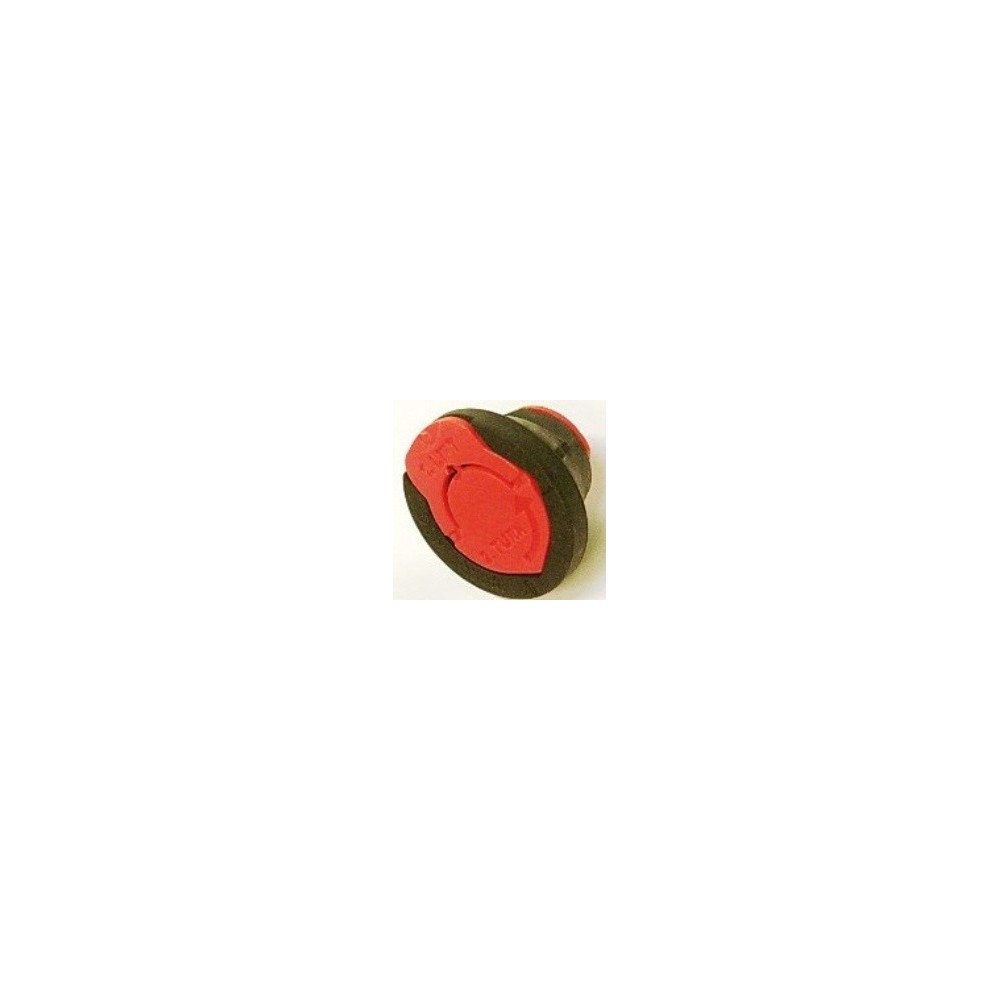 Bouchon plastique mini baril rouge